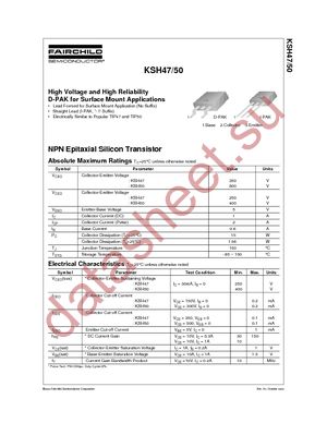 KSH50TF datasheet  